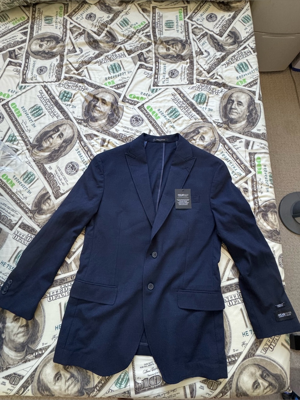 Awearness Kenneth Cole Sports Coat - Blue - Size 42R - Brand New With Tags